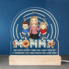 To Our Family, You Are The World - Family Personalized Custom Shaped Acrylic LED Light - Mother's Day, Gift For Mom
