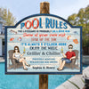 Custom Home Decor Wood Sign - Personalized Anniversary Wedding Gifts For Husband And Wife, Him And Her - Couples Who Swim Together, Stay Together