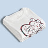 Forever In Grandmother's Heart - Family Personalized Custom Unisex T-shirt, Premium T-shirt, Hoodie - Gift For Grandma, Grandpa, Grandkid