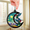 Always With Us In Spirit - Memorial Personalized Window Hanging Suncatcher Ornament - Sympathy Gift For Family Members