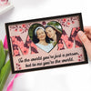 Custom Photo The Bond We Share Is My Greatest Gift - Family Personalized Custom 2-Layered Wooden Plaque With Stand - Gift For Mom, Daughter