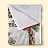 The World Is Brighter Because Of You - Family Personalized Custom Blanket - Mother's Day, Gift For Mom, Grandma