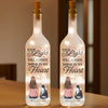 Wagging Tails In Heaven - Memorial Personalized Custom Bottle Lamp - Sympathy Gift For Pet Owners, Pet Lovers
