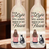 Wagging Tails In Heaven - Memorial Personalized Custom Bottle Lamp - Sympathy Gift For Pet Owners, Pet Lovers