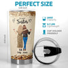 The Friend Of My Soul - Bestie Personalized Custom Tumbler - Gift For Best Friends, BFF, Sisters
