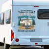 Work Hard, Camp Harder - Camping Personalized Custom RV Decal - Gift For Yourself, Best Friends, Siblings, Family Members, Camping Lovers