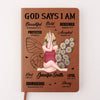I Am Beautifully Made In God’s Image - Family Personalized Custom Leather Journal - Gift For Yourself, Best Friends, Siblings, Family Members