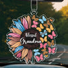 Home Is Where Your Grandma Is - Family Personalized Custom Car Ornament - Acrylic Custom Shaped - Gift For Mom, Grandma