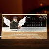 Custom Photo The Heart That Loves Never Forgets - Memorial Personalized Custom Acrylic Block 3D LED Night Light - Sympathy Gift For Family Members