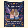 A Thoughtful Gift For The Person Who Knows You Best - Bestie Personalized Custom Blanket - Gift For Best Friends, BFF, Sisters