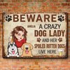 Because Every Pet Lover Deserves A Little Humor - Dog Personalized Custom Home Decor Metal Sign - House Warming Gift For Pet Owners, Pet Lovers