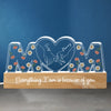Let Her Know Her Love Lights Up Your Life - Family Personalized Custom Acrylic Block 3D LED Night Light - Gift For Mom, Daughter