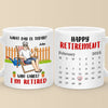 Retirement Is Freedom In Action - Coworker Personalized Custom Mug - Appreciation, Retirement Gift For Coworkers, Work Friends, Colleagues