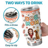 Proud Fur Mom, Love Eternal - Dog & Cat Personalized Custom 3D Inflated Effect Printed Tumbler - Gift For Pet Owners, Pet Lovers