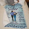 You Are The Sister I Got To Choose - Bestie Personalized Custom Blanket - Gift For Best Friends, BFF, Sisters