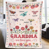 Wrap Her In The Warmth Of Her Own Endless Care - Family Personalized Custom Blanket - Mother's Day Gift For Mom, Grandma