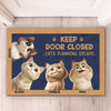 Cats On A Great Escape - Cat Personalized Custom Home Decor Decorative Mat - House Warming Gift For Pet Owners, Pet Lovers