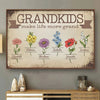 Made Grand By My Grandkids - Family Personalized Custom Horizontal Poster - Gift For Mom, Grandma