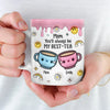 Forever Connected, Always Loved - Family Personalized Custom 3D Inflated Effect Printed Mug - Gift For Mom, Daughter