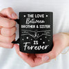 Siblings By Birth, Best Friends By Choice - Family Personalized Custom Black Mug - Gift For Family Members, Siblings, Brothers, Sisters