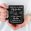 Thank You For Being My Friend - Family Personalized Custom Black Mug - Gift For Family Members, Siblings, Brothers, Cousins, Best Friends