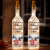 Never Forget That I Love You - Family Personalized Custom Bottle Lamp - Gift For Mom, Daughter