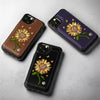 A Sunflower Teaches Us So Much About Love - Family Personalized Custom Leather Flip Wallet Phone Case - Mother's Day Gift For Mom, Grandma