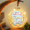 Our First Gift, Our Forever Love - Family Personalized Custom Moon Lamp Light - Mother's Day, Baby Shower Gift, Gift For First Mom