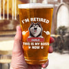 This Is My Boss Now - Dog Personalized Custom Beer Glass - Appreciation, Retirement Gift For Coworkers, Work Friends, Colleagues, Pet Owners, Pet Lovers