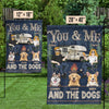 Only Us, Cuddles And Wagging Joy - Dog Personalized Custom Flag - Gift For Husband Wife, Pet Owners, Pet Lovers