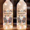 My Heart Found Its Match In You - Couple Personalized Custom Bottle Lamp - Gift For Husband Wife, Anniversary