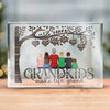 Her Love Lives In My Heart - Family Personalized Custom Rectangle Shaped Acrylic Plaque - Gift For Mom, Grandma