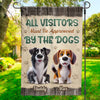 Stamped With A Paw Of Approval - Dog Personalized Custom Flag - Gift For Pet Owners, Pet Lovers