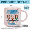 A Tiny Version Of Mom - Family Personalized Custom Marble Mug - Gift For Mom, Daughter