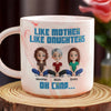 A Tiny Version Of Mom - Family Personalized Custom Marble Mug - Gift For Mom, Daughter