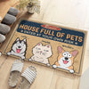 Home Is Where The Pets Are - Dog & Cat Personalized Custom Home Decor Decorative Mat - House Warming Gift For Pet Owners, Pet Lovers