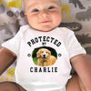 Custom Photo Loyalty Has Four Paws - Dog & Cat Personalized Custom Baby Onesie - Baby Shower Gift, Gift For Pet Owners, Pet Lovers