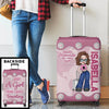 A Fun Way To Keep Your Luggage Safe And Stylish - Travel Personalized Custom Luggage Cover - Summer Vacation Gift, Gift For Adventure Travel Lovers