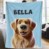 Every Peek Comes With A Wag - Dog & Cat Personalized Custom Blanket - Gift For Pet Owners, Pet Lovers