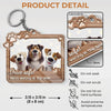 Unconditional Love Comes With Four Paws - Dog & Cat Personalized Custom Shaped Acrylic Keychain - Gift For Pet Owners, Pet Lovers