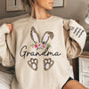 You're My Sweetest Easter Treat - Family Personalized Custom Unisex Sweatshirt, Hoodie With Design On Sleeve - Easter Gift For Mom, Grandma
