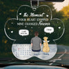 Paws In My Heart, Forever And Always - Memorial Personalized Custom Car Ornament - Acrylic Custom Shaped - Sympathy Gift For Pet Owners, Pet Lovers