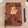 Give Yourself The Gift Of Kindness - Family Personalized Custom Leather Journal - Mother's Day Gift For Mom, Yourself, Best Friends, Siblings, Family Members