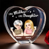 Like Mother Like Daughter - Family Personalized Custom 3D Crystal Heart Shaped - Mother's Day, Gift For Mom