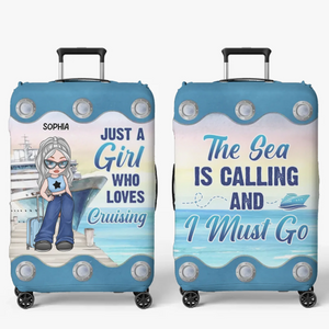New Journey Is Coming Up - Travel Personalized Custom Luggage Cover - Summer Vacation Gift, Gift For Adventure Travel Lovers