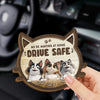 Arrive Safe, Cuddle Later - Cat Personalized Custom Car Visor Clip - Gift For Pet Owners, Pet Lovers