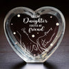 First My Mother Forever My Friend - Family Personalized Custom 3D Crystal Heart Shaped - Mother's Day, Gift For Mom, Daughter