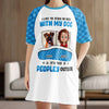 I Like To Stay In Bed With My Dog - Dog Personalized Custom Women's Sleep Tee - Gift For Pet Owners, Pet Lovers