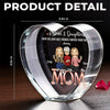 We Are Best Friends Forever From The Heart - Family Personalized Custom 3D Crystal Heart Shaped - Mother's Day, Gift For Mom, Daughter