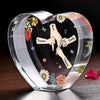 Mom’s Hand, My Comfort - Family Personalized Custom 3D Crystal Heart Shaped - Mother's Day, Gift For Mom, Daughter